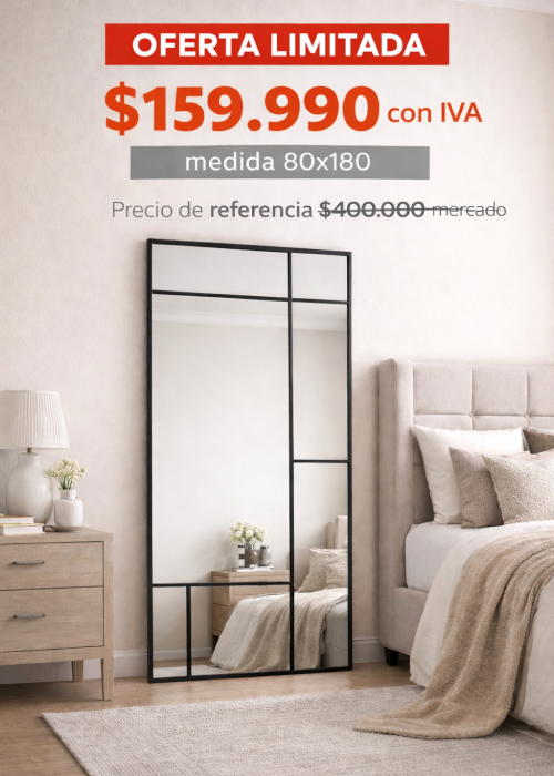 Espejo industrial con oferta limitada